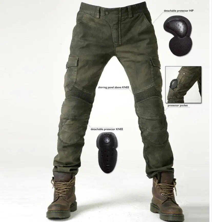 PK B06 motorcycle riding jeans B06 Trousers have 4Pads Four seasons pants 06 black green with belt protective gear