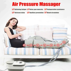 Air Wave Pressure Massager Continuous Compression Circulator Leg Arm Waist Leg Massageing Machine Muscles Relaxed Recovery Devic