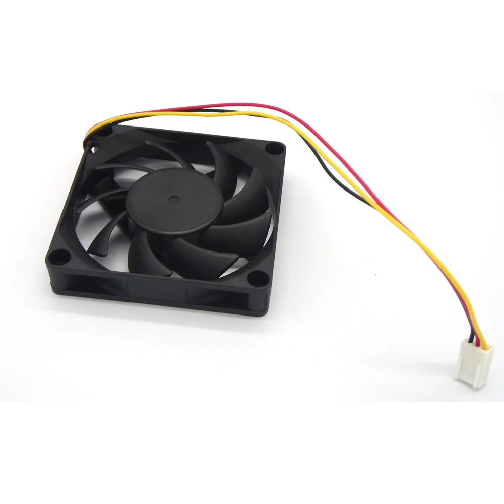 Ball Bearing DC CPU Cooling Cooler Fan 12V 3Pin 7cm 70mm 70*70*15mm 70x15mm