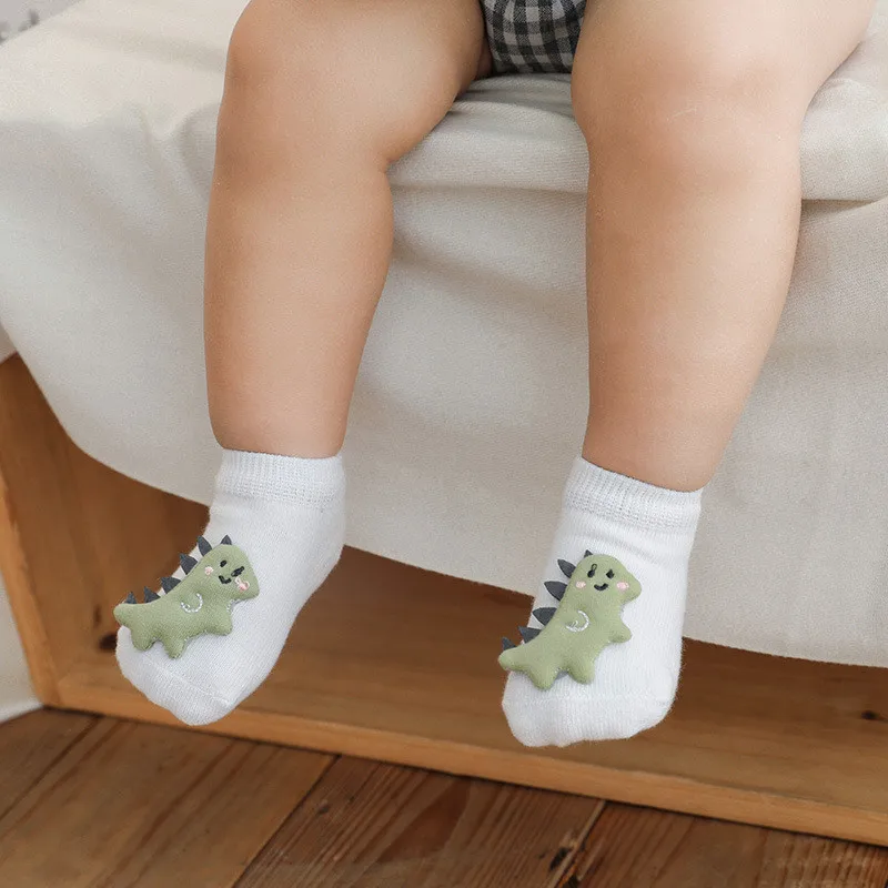 Soft Cotton Baby Girls Socks Newborn Cartoon Animal Baby Ankle Socks Infant Baby Boy Socks Anti Slip Floor Sock Casual Style