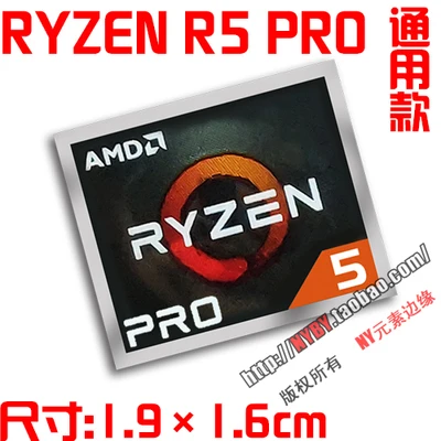 Original AMD FX A10 A8 Ryzen Ryzen R7 R5 R3 CPU computer sticker notebook label