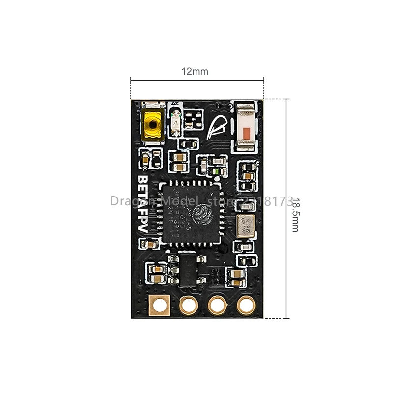 BETAFPV ELRS Nano Receiver Best Performance in Speeds Latency Range ExpressLRS Optional 2.4G/915MHz/868MHz for RC Racing Drone