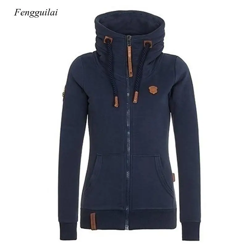 Women Hoodies Fashion Autumn Winter Long Sleeve Pink Female Zipper Sweatshirt  Cotton Girl Coat S-5Xl