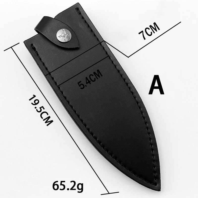 Cowhide Scabbard/holster Chef's Knife Holster Kitchen Knife Scabbard The First Layer Of Cowhide Knife Set
