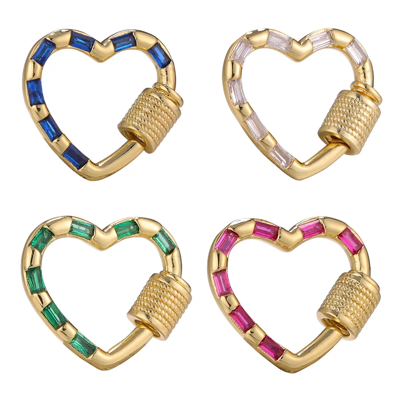 Juya DIY Kreative Medaillon Befestigungen Liefert Schraube Karabiner Anhänger Verschlüsse Zubehör Für Handgemachte Ketten Punk Schmuck Machen – Detail 4