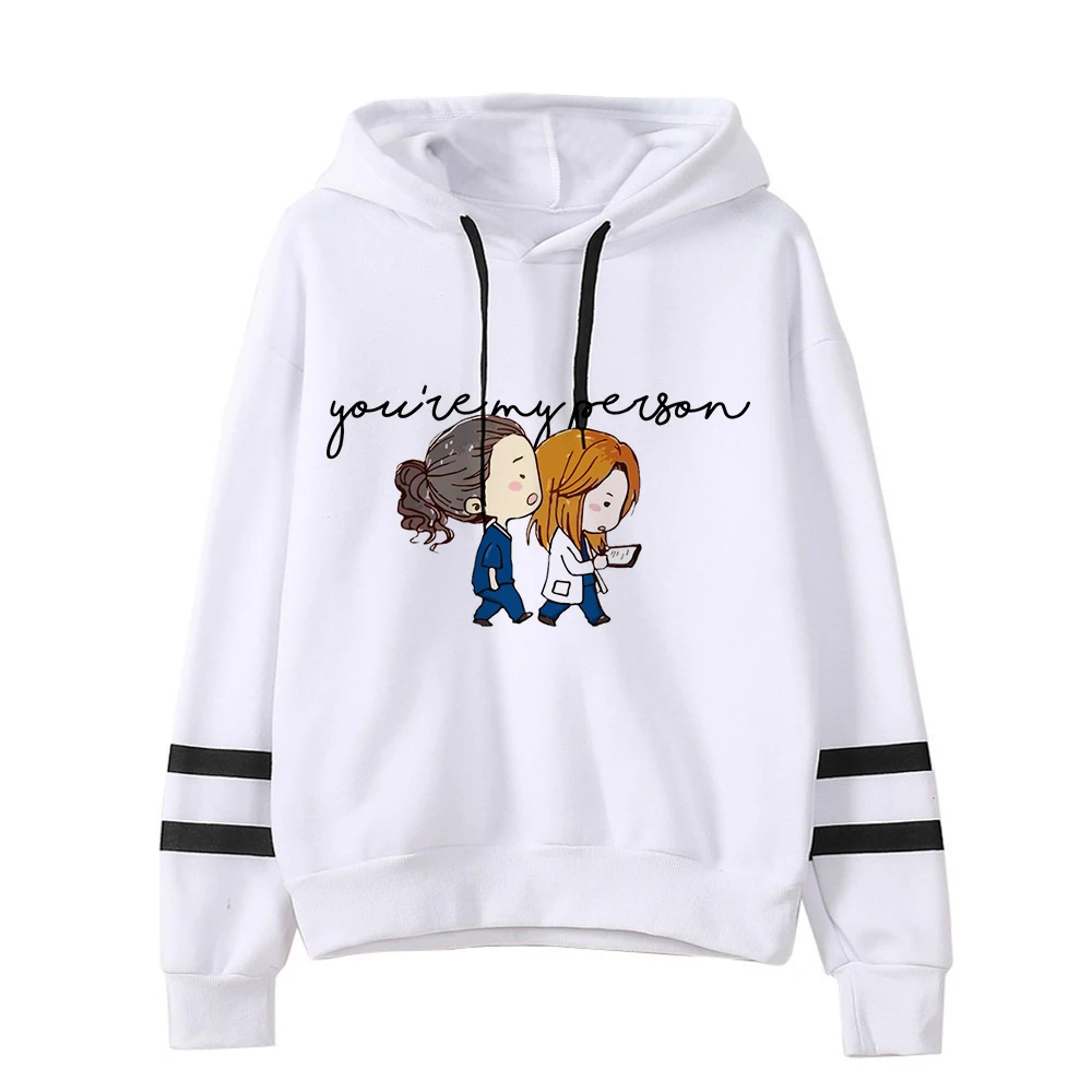 Sudadera de Anatomía de grises Unisex para mujer, sudaderas con capucha de You're My Person, estilo coreano, Harajuku con capucha, estética Ulzzang, Anime