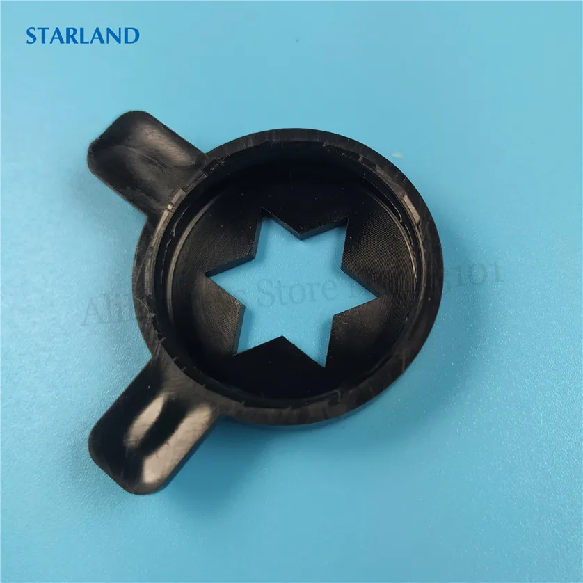 3 шт., черные цветные шестиграммные моделирующие колпачки, запасная часть для замены машины для мягкого мороженого, внутренний диаметр 28 мм