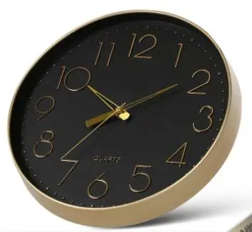 

Stereo 3D Digital Wall Clock Creative Round Clock Mute Quartz Wall Clock Home Decoration 12 Inch Clock