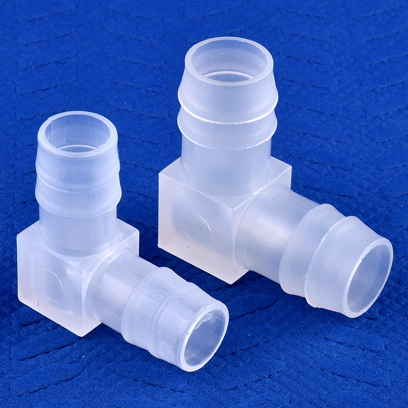 5~200pcs O.D 4~20mm PP Equal Dia Elbow Connectors  Aquarium Fish Tank Pagoda Joint Air Pump Aerator Fittings Medical Hose Joints