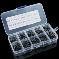 10 Models 200pcs 6*6 Tact Switch Tactile Push Button Switch Kit, Height: 4.3mm~13mm Dip 4P Micro Switch 6x6 Key Switch