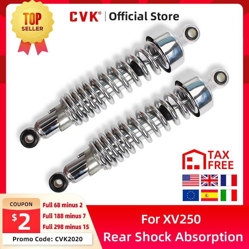 CVK Motorcycle Rear Inside Damping Piston Rods  for Yamaha VIRAGO XV125 XV250