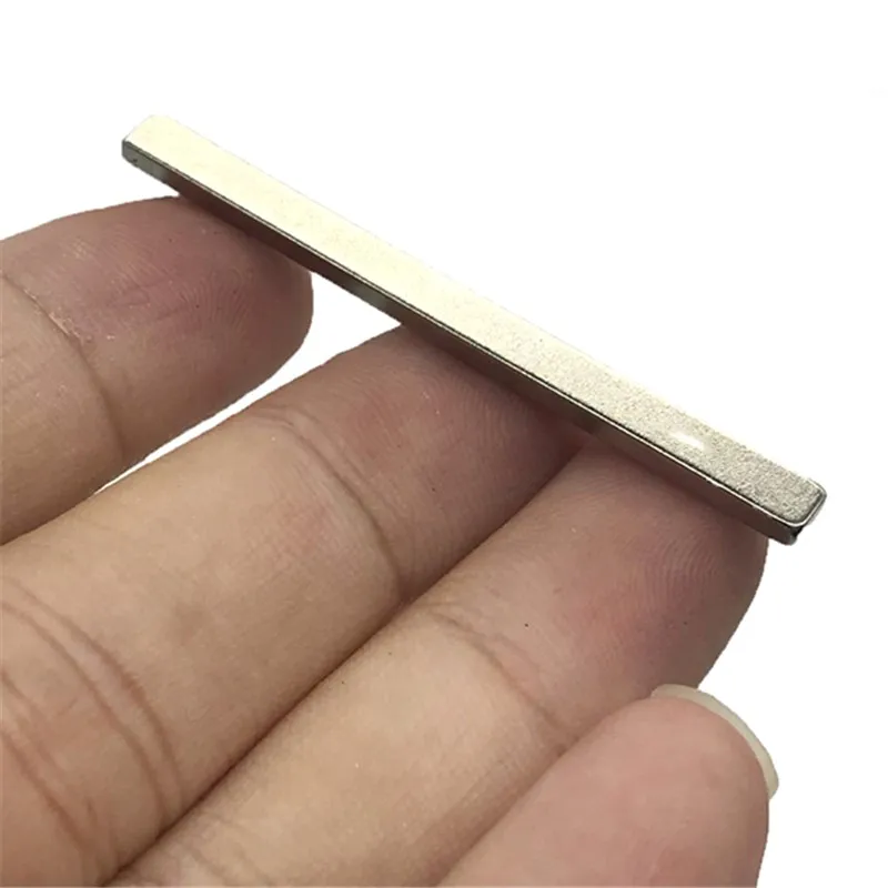 5-50P magnete 50x4x2mm foglio Super forte magnete in terre Rare spessore 2mm blocco magneti rettangolari al neodimio 50mm x 4mm x 2mm