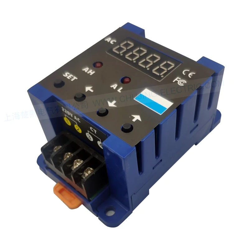 Imagem -02 - Medidor de Ampere Din Monofásico com Alarme para Limite Baixo Saída de Relé de Alarme 50a 100a 150a Din Medidor de Corrente