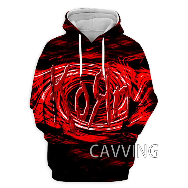 New Fashion Women/Men\'s  3D Print  Korn Band  Hoodies Hooded Sweatshirts Harajuku Hoodie Sweatshirts Tops Clothing