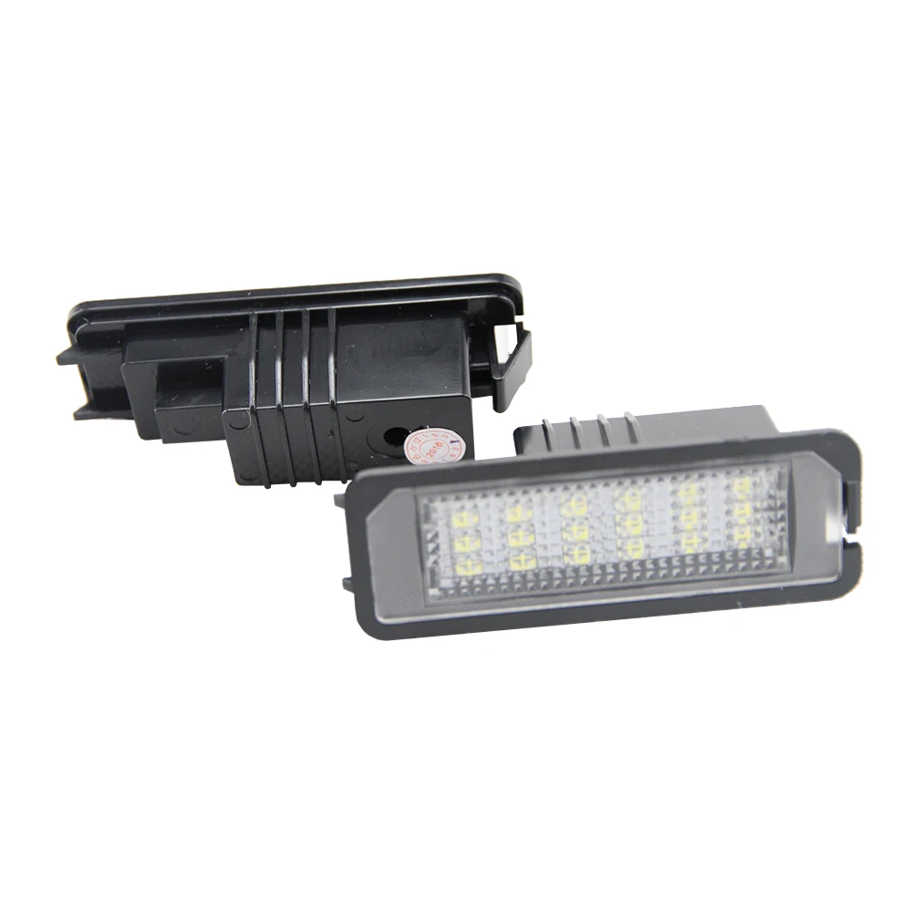 Car LED License Number Plate Light 12V 3W 18SMD Error-Free Bulb For VW Golf MK4 MK5 MK6 Passat Polo CC Eos VW NEW Beetle II 2006 - view 6