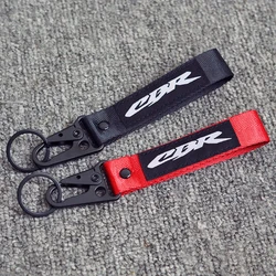 Universal For Honda CBR 125R 600 F4i 650F/R 1100XX 1000F CBR 600 954 1000 RR Motorcycle Accessories Embroidery Keychain Keyring