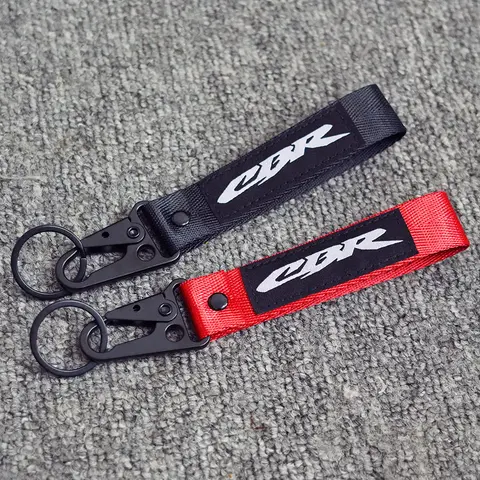 범용 혼다 CBR 125R 600 F4i 650F/R 1100XX 1000F CBR 600 954 1000 RR 오토바이 액세서리 자수 열쇠 고리 열쇠 고리