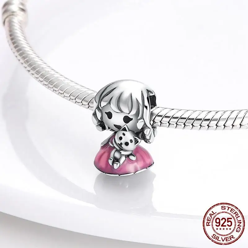Im Angebot Charms Kleine Mädchen Jungen Anhänger Prinzessin Prinz Hund Katze Perlen Passend für Original-Armband Schmuck Kindergeschenk – Detail 12