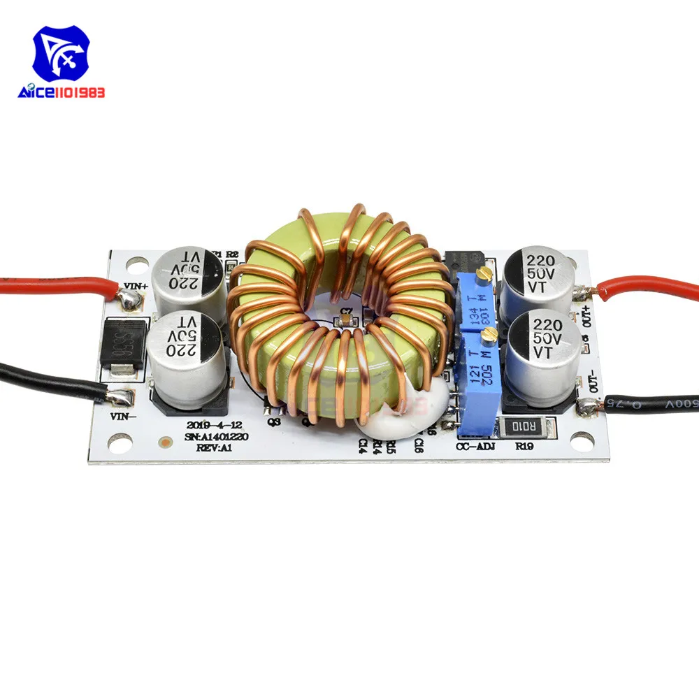 DC-DC 8,5V -48V zu 10 -50V 10A 250W Einstellbarer Boost-Konverter Step-Up Konstantstrom-Konstantspannungs-Stromversorgungsmodul – Detail 3
