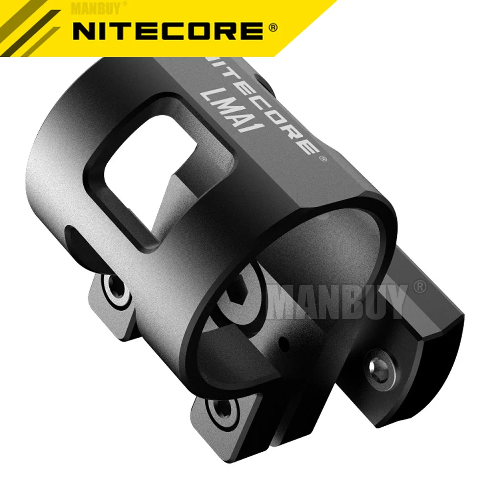 SALe Nitecore LMA1 Rotary Flashlight Helmet Mount Aluminum Alloy Accessories for 25.4mm Torch MT10C P05 P10GT P12GTS MH10S MT21C