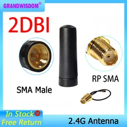 GWS 2.4GHz Antenna for Wifi 2dbi SMA Male Connector 2.4 ghz IOT antena mini size antennas antenne 2.4G antenas router