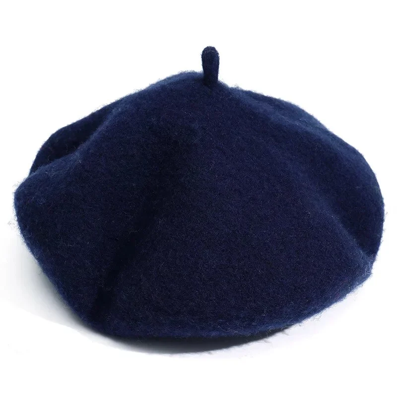 Women Girls Beret French Artist Warm Wool Winter Beanie Hat  display picture 1