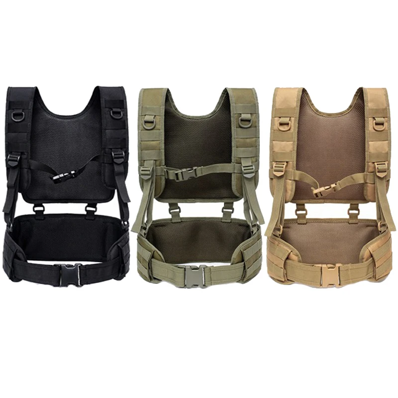 Military Gear Tactical Chest Rig Vest Hunting Vest Paintball Airsoft Harness Padded Belt Outdoor Training Combat Protective Vest