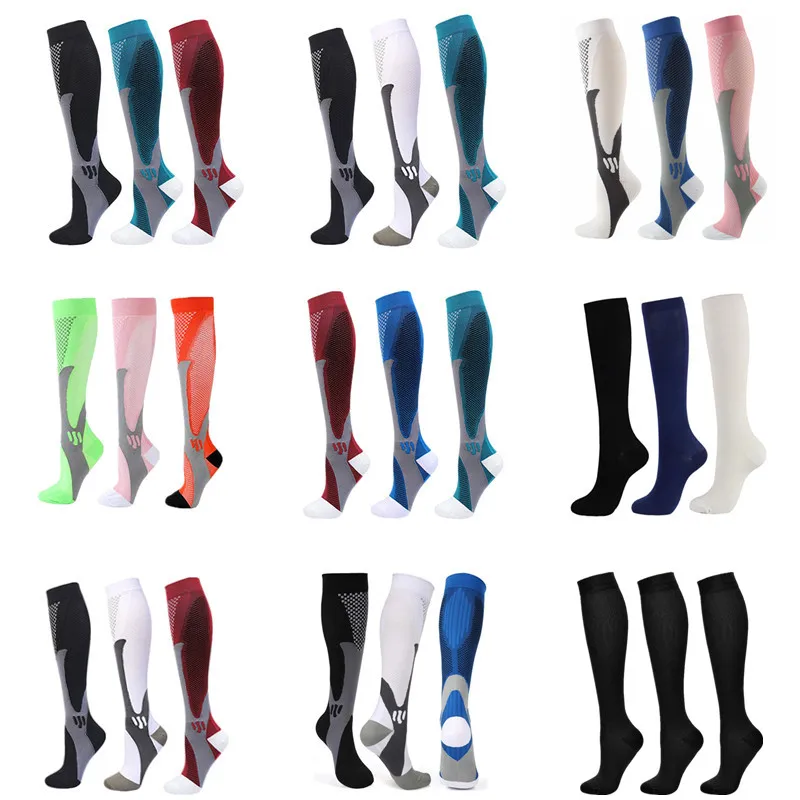 3/4/5/6 Pairs Wholesales New Compression Socks Men Women Medical Varicose Veins Edema Diabetes Socks Soccer Football Stockings