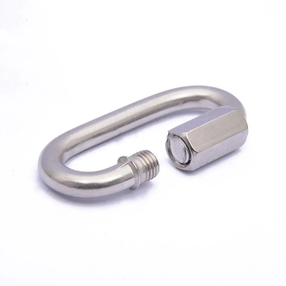 High Quality M3.5~M14 Screw Lock Stainless Steel New Climbing Gear Carabiner Chain Connecting Ring