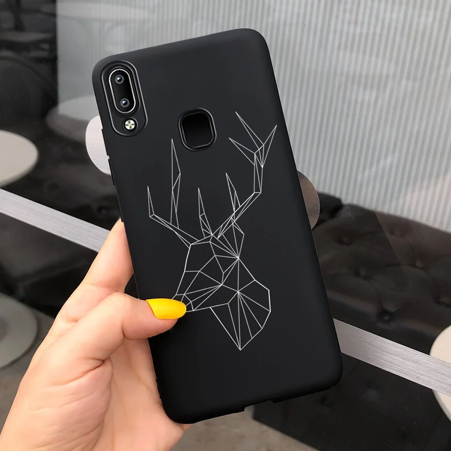 For Vivo Y90 Y91 Y91i Y91C Y93 Y95 Case Soft Silicone Luxury Black Back Cover For Vivo Y95 Y93 Y91 Phone Cases Shockproof Bumper