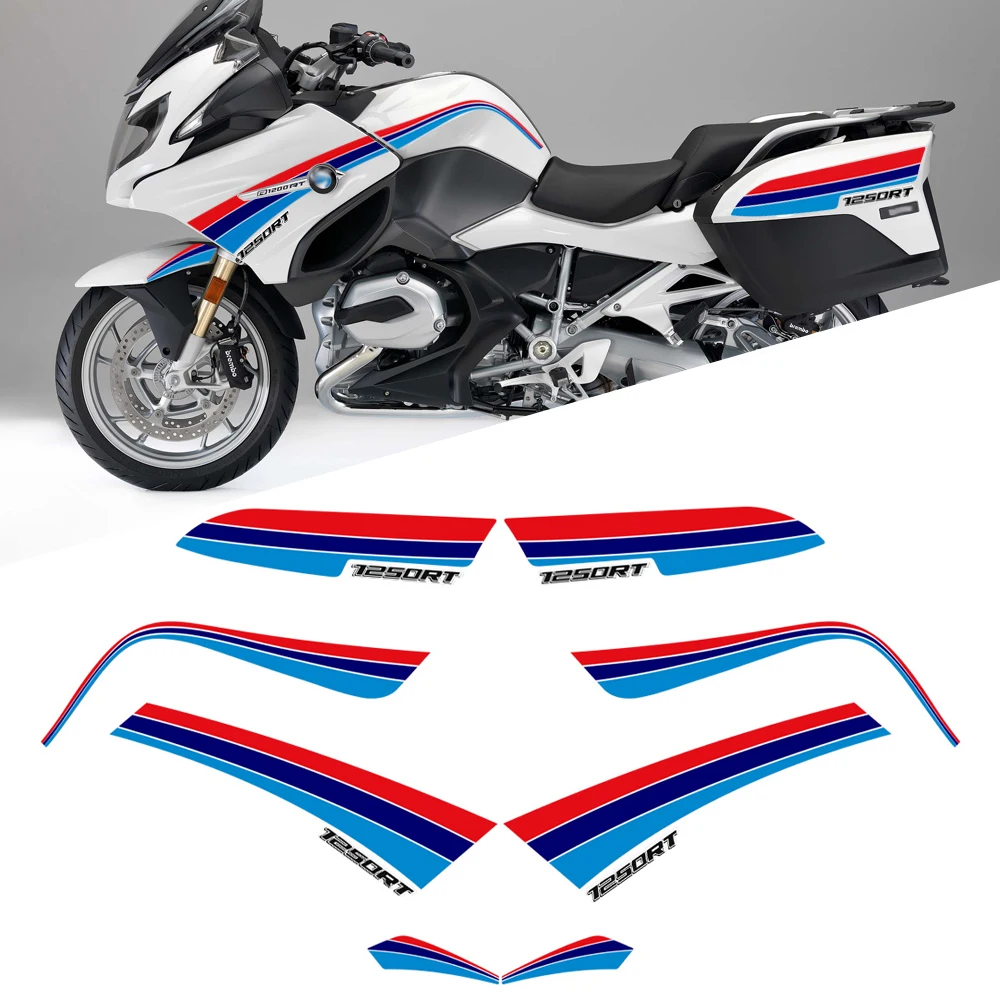 

Stickers Decal For BMW R 1250 R1250RT R1250 RT Tail Side Panniers Luggage Cases Trunk Tank Pad Protector Knee Fairing Fender Kit