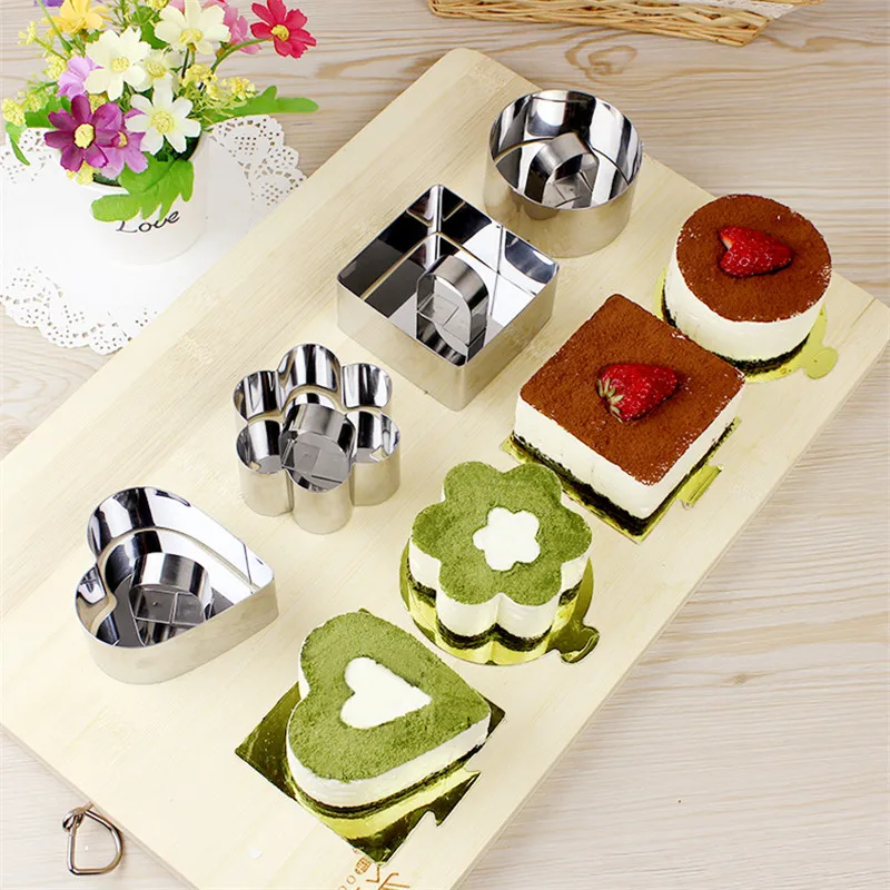 

1 Set DIY Cake Mold Retractable Stainless Steel Circle Mousse Ring Baking Tool Adjustable Bakeware