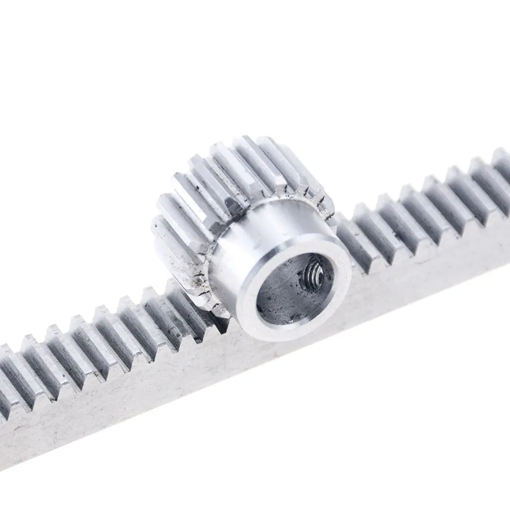 1Pc 1Mod 1 Modulus Tandheugel Staal 10*10*500Mm Tandheugel Precisie Cnc Rack (rechte Tanden) getande Rack Cnc Machine