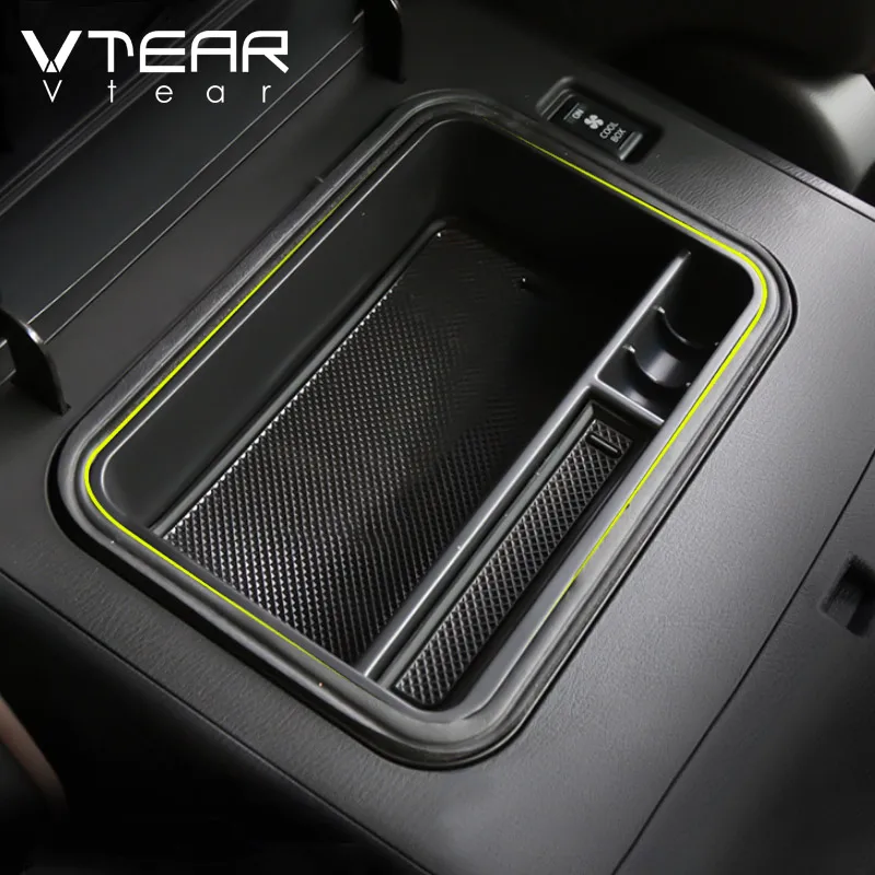 Vtear For INFINITI QX80 Nissan Patrol Y62 car strorage box container holder clapboard central styling tray case accessories auto