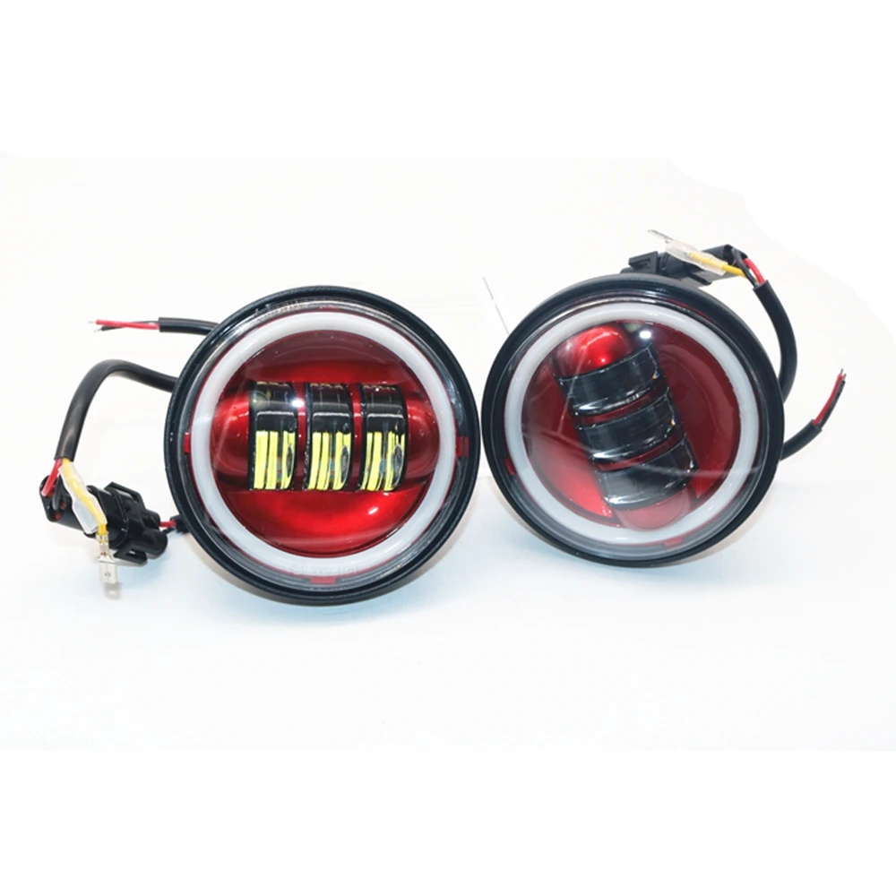 Red Halo 7 Inch LED Headlight 4 1/2\