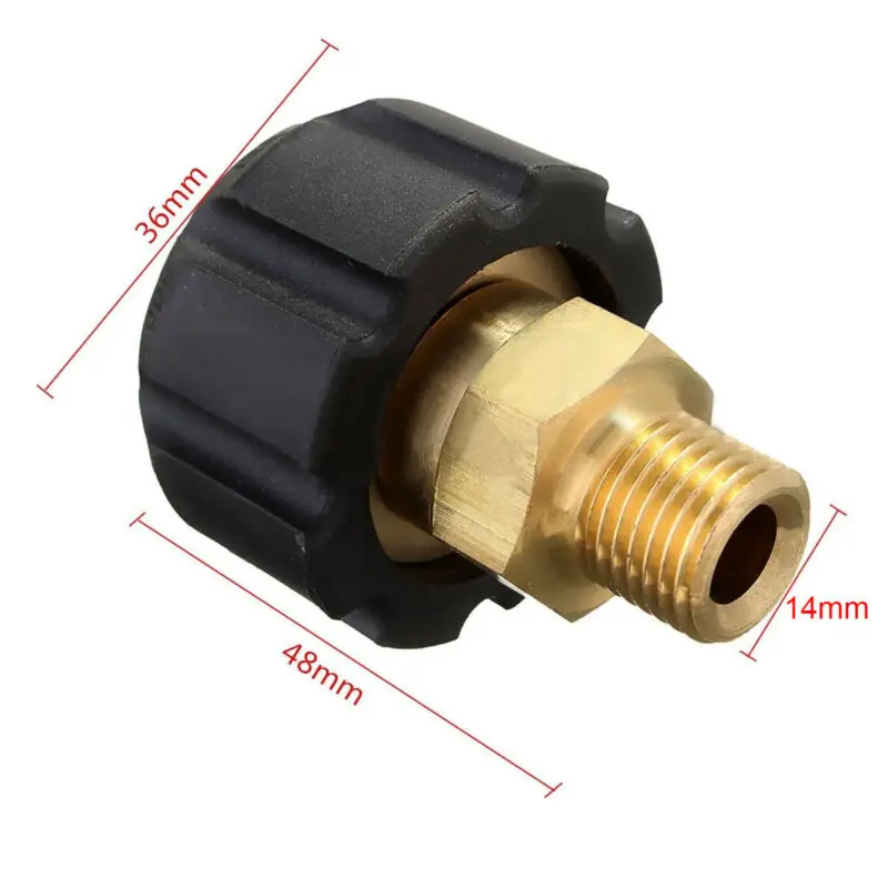 Adattatore per pistola ad acqua con connettore rapido ad alta pressione da 1/4 "giunti per rondella per auto accessori per l'irrigazione del giardino
