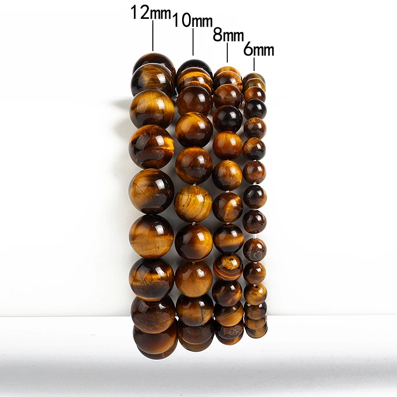 

Fashion Lightning Tiger Eye Bracelets Men 4-12mm Natural Energy Stone Beads Reiki Healing Bracelets for Women Jewelry Pulseras