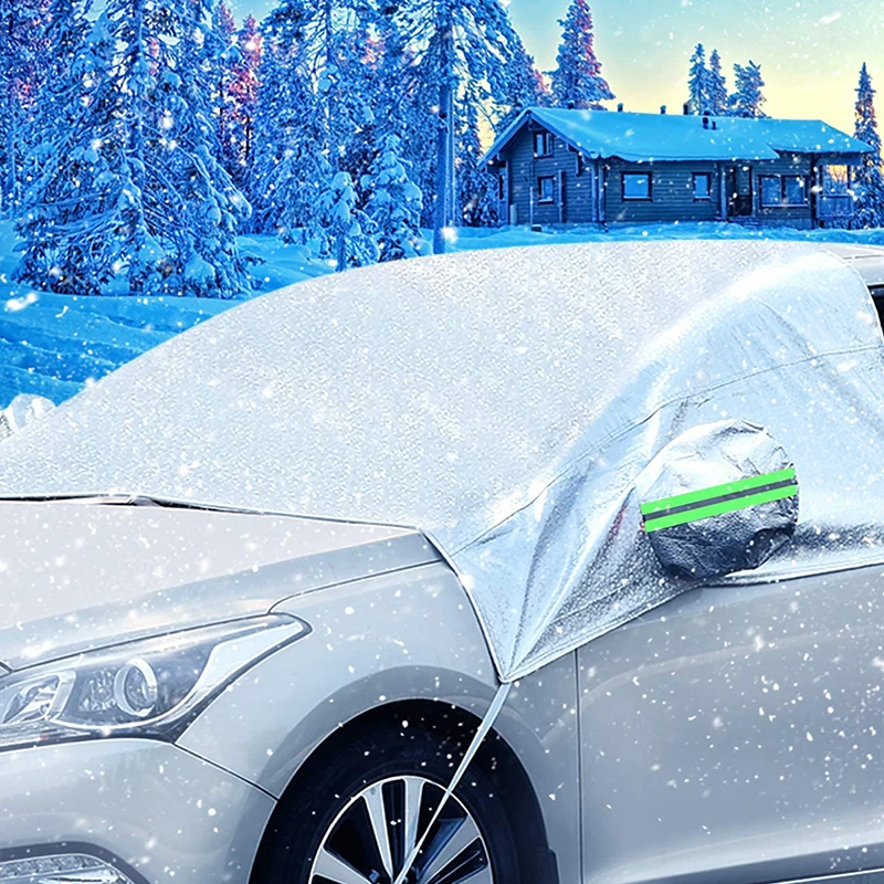 

Universal Car Snow Cover Front Windshield Cover Front Window Waterproof Snow Ice Sun Rain Protector Exterior Auto Accessories