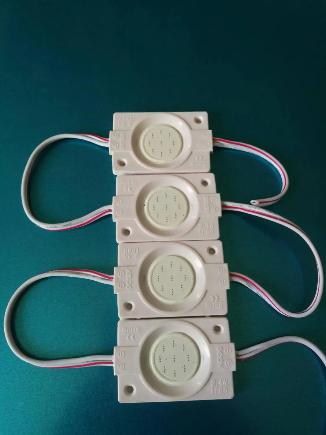 60PCS Led Module 12V  IP65 Listed White-6500K Warm White  Red Yellow  Green Waterproof Injection COB Led Module Advertising Sign