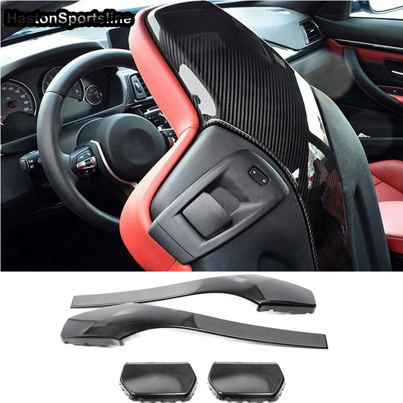 

F80 F82 Carbon Fiber Interior Trims Decoration Seat Cover for BMW M3 M4 2014~2017