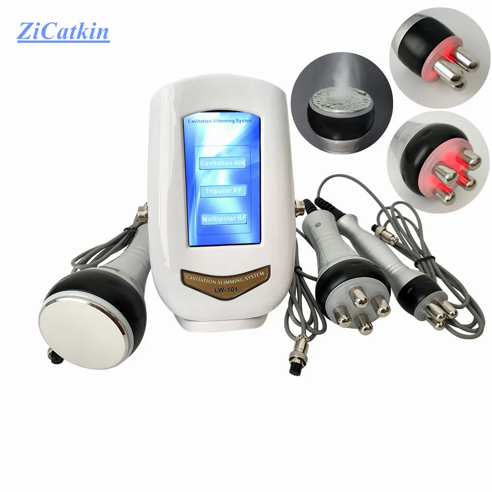 ZiCatkin 40KHZ Cavitation Body Slimming Beauty Machine Professional Radio Frequency Skin Tighten RF Lifting Facial Body Massager