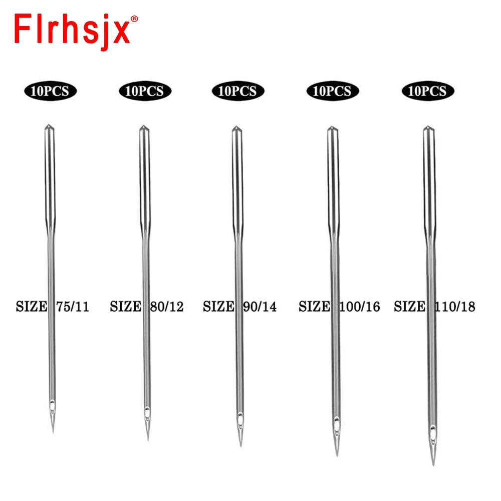 10pcs/lot Sewing Machine Needles 5 Sizes Jeans Universal Regular Point Sewing Needle for Home Sewing Machine Supplies Set