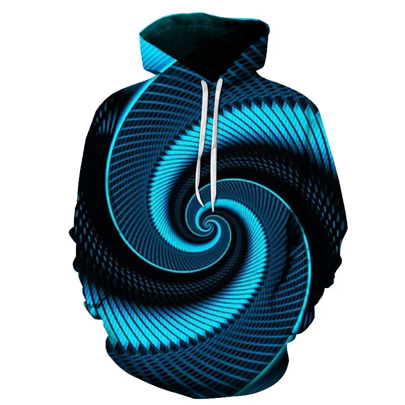 

3D Hoodies Vortex swirl Print Hoody Sweatshirt Plus Size Men Women Hooded Whirlpool Funny Hip Hop Tracksuit Tops