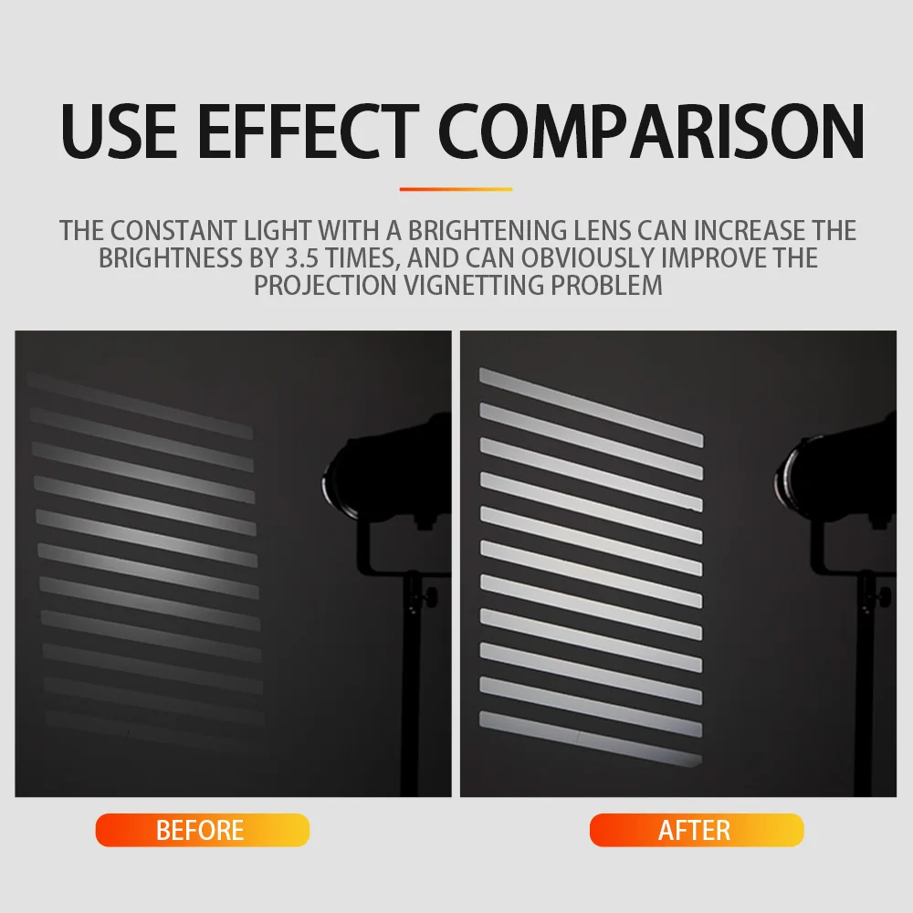 La lente di concentrazione ottica Soonpho OT1 Snoot aumenta la luminosità del Flash della luce Video a LED per gli accessori OT1 dello Studio fotografico