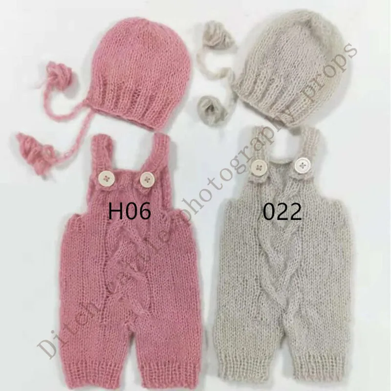 Newborn Photography Props Newborn Hats & Pants Hand-woven