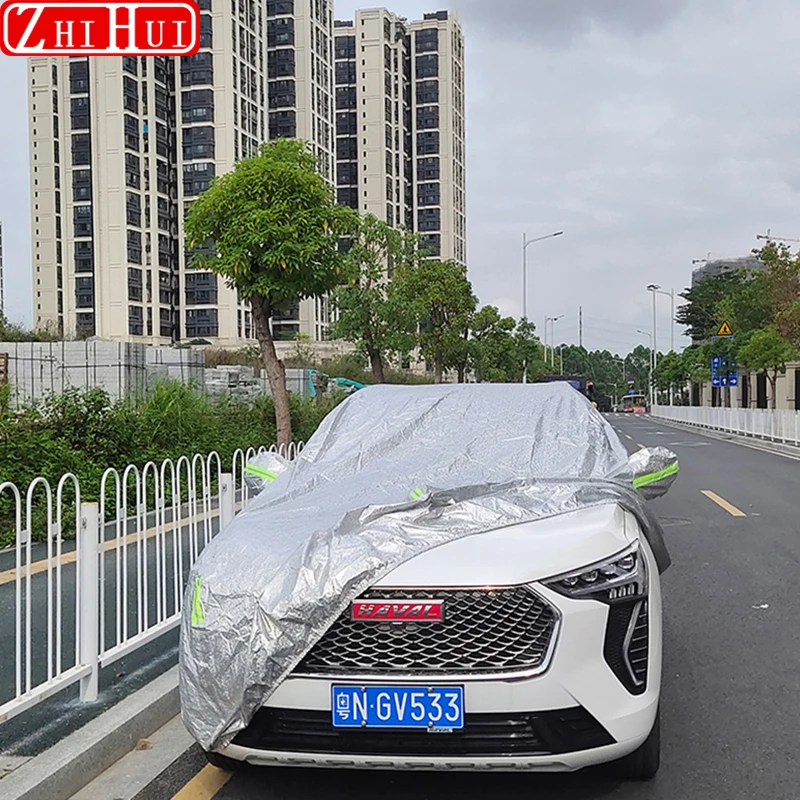 Waterproof Car Covers Outdoor Sun Protection Exterior Parts Reflector Anti Rain Snow Dust For Haval Jolion 2021-2023 Accessories