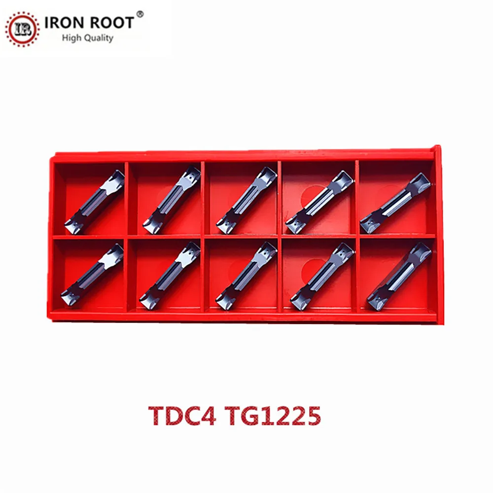 Inserção de ranhura de raiz de ferro TDC-2 TDC-3 TDC-4 TDC-5 TG1225 ferramenta de corte de torno de metal torneamento cnc inserção de carboneto de ranhura para p.m.k