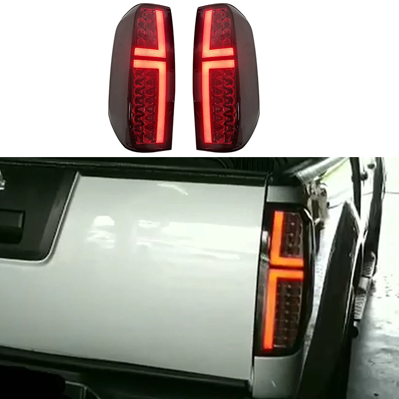 

Car 4x4 LED Smoke Tail light Assembly Fit For NISSAN NAVARA D40 Frontier 2005-2014 Rear Taillights Set Rear Lamp Auto Parts