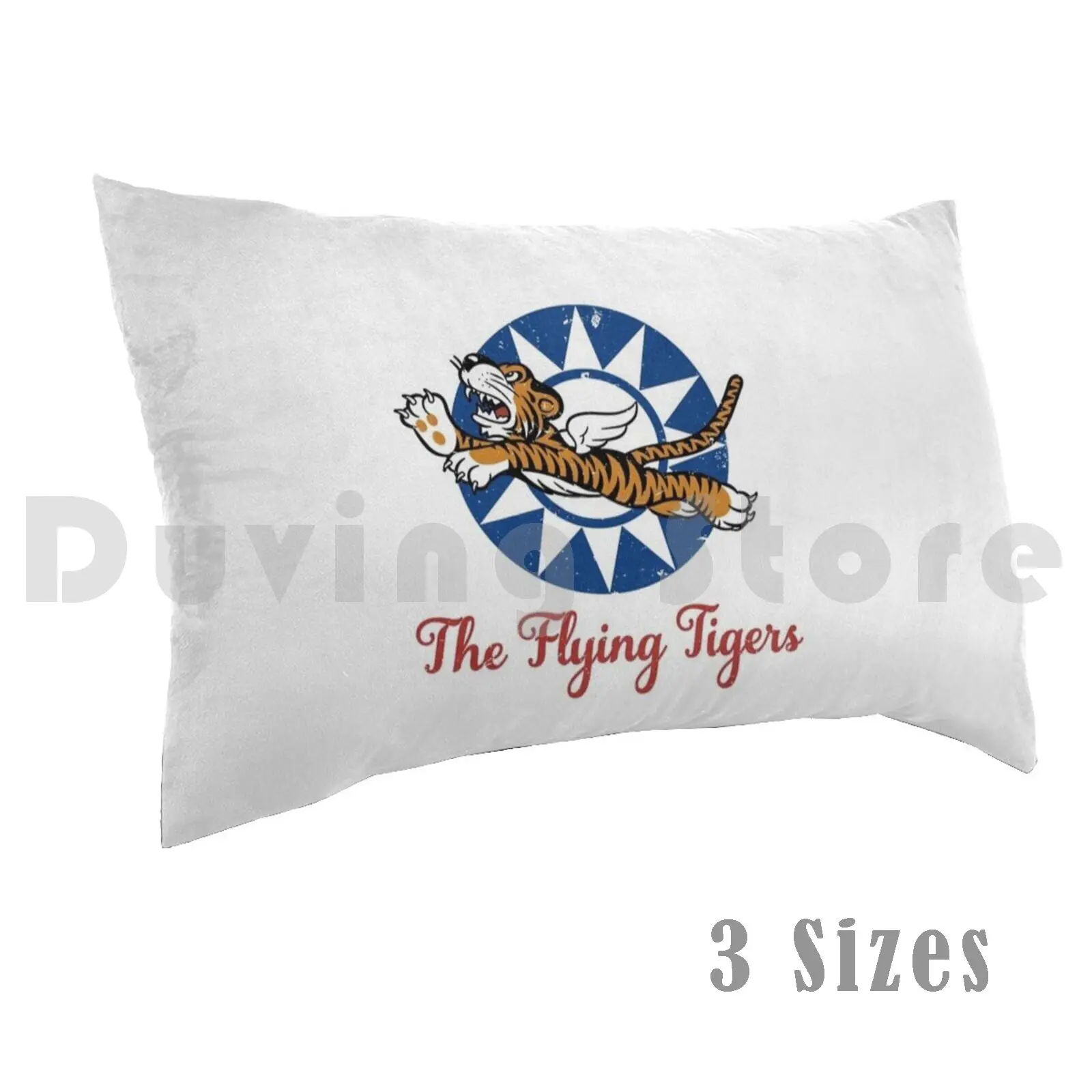 The Flying Tigers Patch Pillow Case DIY 50*70 Military Army Airforce Tiger Ww2