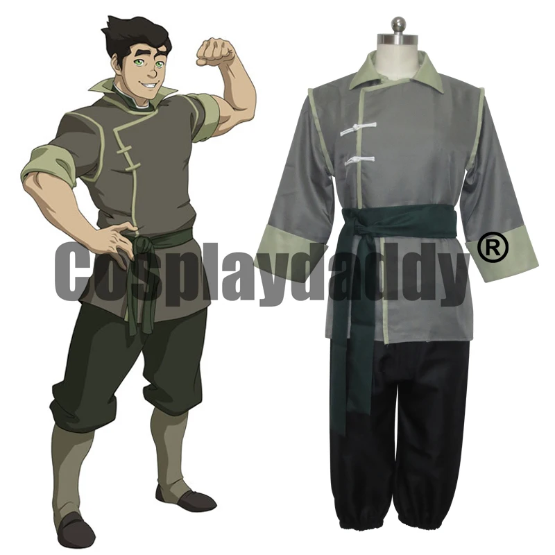 

Avatar: The Legend of Korra Earthbender Bolin Outfit Cosplay Costume Christmas Halloween Theme Party